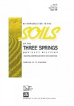 An introduction to the soils of the Three Springs advisory district by T C. Stoneman and National Soil Conservation Program (Australia)