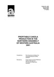 Profitable canola production in the northern grainbelt of Western Australia 2001 by Paul Carmody and Adrian Cox