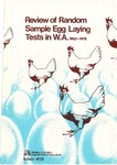 Review of Random Sample Egg Laying Tests in W.A. - 1957 to 1975 by R J. Bishop