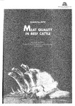 Bulletin 4270 - Meat quality in beef cattle by Brian McIntyre