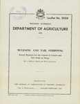 Leaflet No 2024 - Mulesing and tail stripping. Proved measures for the control of crutch and tail strike in sheep