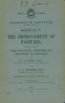 Bulletin No 81 - The Improvement of pastures with notes on the Pasture Trefoils in Western Australia