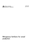 Bulletin 3992 - Nitrogenous fertilisers for cereal production by M. G. Mason