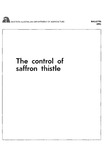 Bulletin No 3993 - The control of saffron thistle by G. A. Pearce