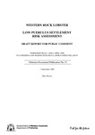 Fisheries Occasional Publication No. 71 - Western rock lobster low puerulus settlement risk assessment - draft report for public comment 2009