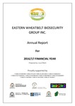 Eastern Wheatbelt Biosecurity Group Inc. Annual Report 2016/17