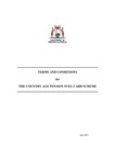 TERMS AND CONDITIONS for THE COUNTRY AGE PENSION FUEL CARD SCHEME by Department of Primary Industries and Regional Development, Western Australia