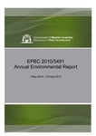 EPBC 2010/5491 Annual Environmental Report 1 May 2016 – 30 April 2017 by Department of Primary Industries and Regional Development, Western Australia