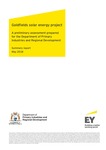 Goldfields solar energy project Summary report May 2018 by Department of Primary Industries and Regional Development, Western Australia